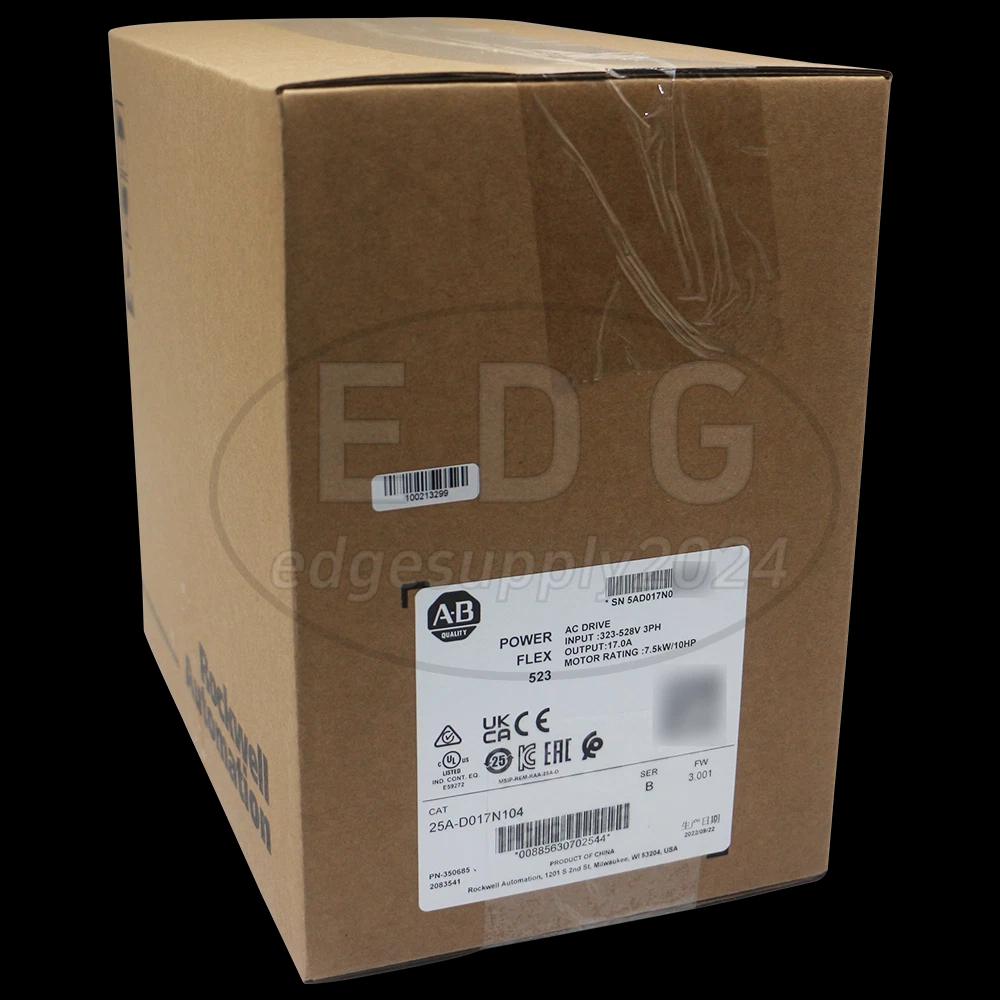 New Allen-Bradley 25A-D017N104 /B MFG: 2022 PowerFlex 523 480V 17A 10HP