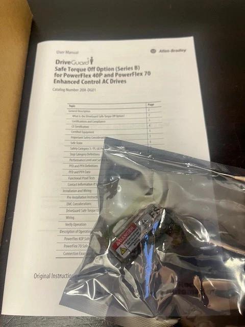 Allen Bradley 20A-DG01 Driveguard Safe Off Relay Module for Powerflex VFD NEW