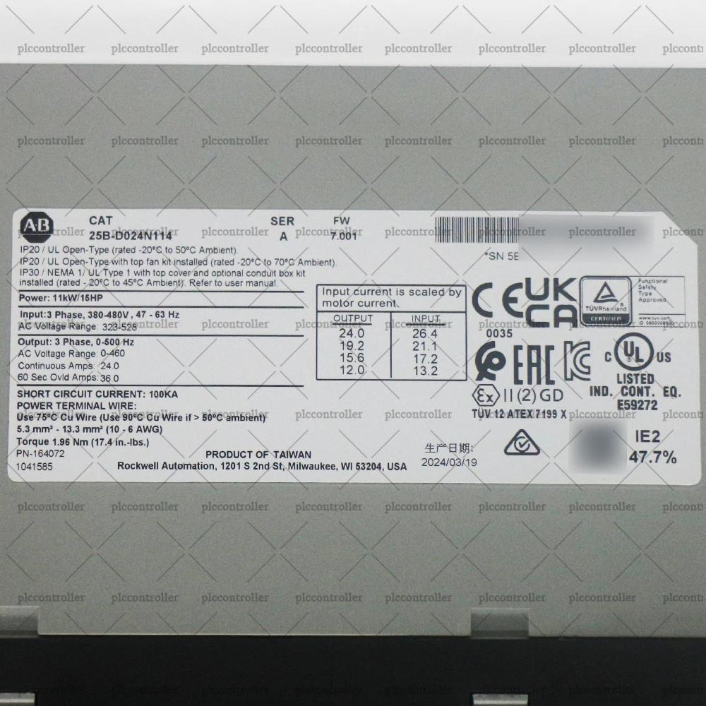 NEW Allen Bradley 25B-D024N114 Allen Bradley PowerFlex 525 AC Drive 11KW 3PH