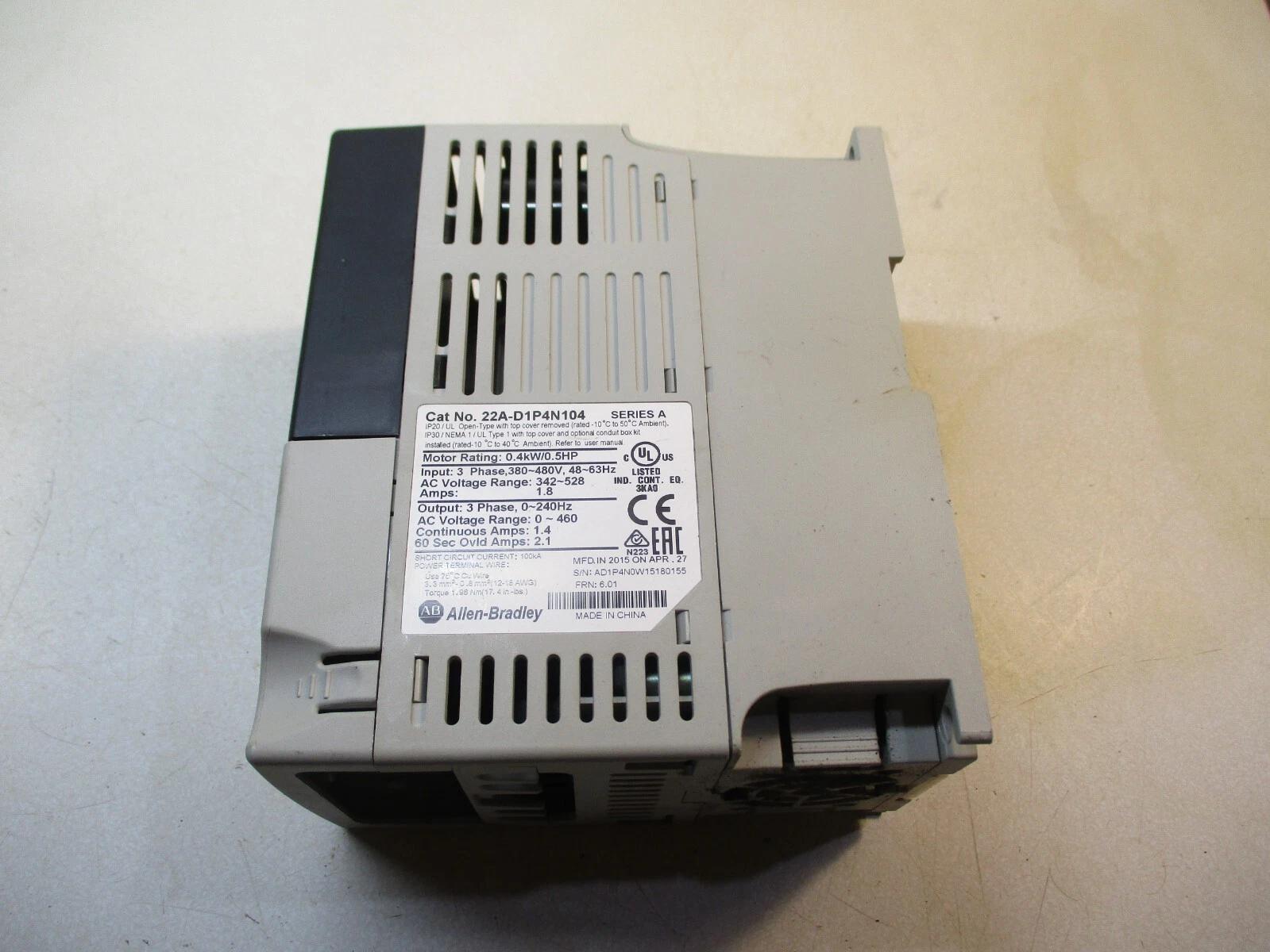 ALLEN BRADLEY PowerFlex 4 22A-D1P4N104 SER A DRIVE