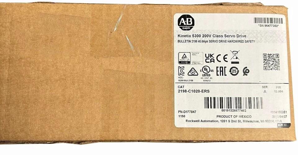 New Allen Bradley 2198-C1020-ERS Kinetix 5300 200V Class Servo Drive