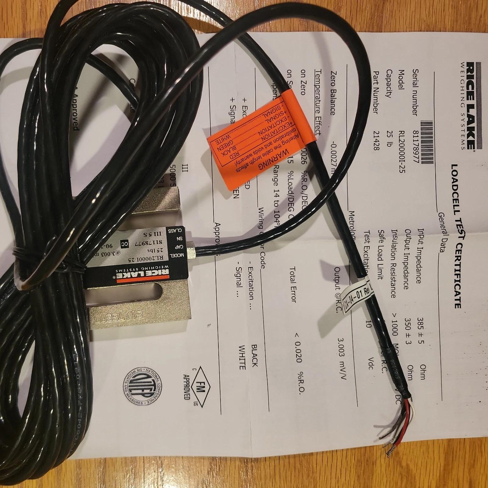 Rice Lake Weighing Systems Load Cell RL20000I-25 NEW Open Box