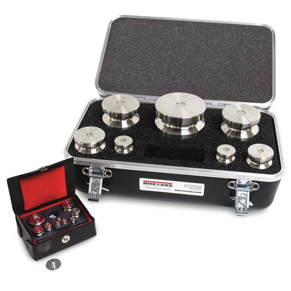 RICE LAKE WEIGHING SYSTEMS 12537 Calibration Weight Set,5000g to 1mg Mass 55NA83