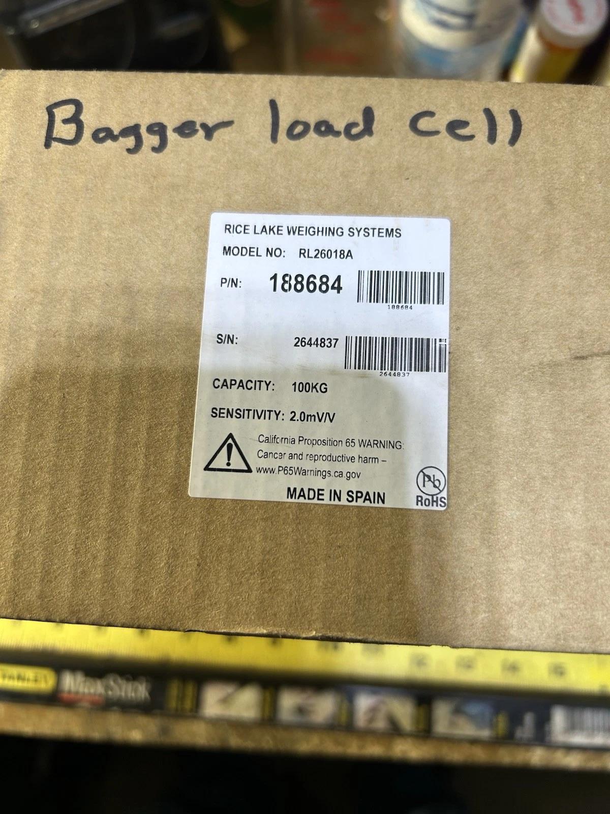 Rice Lake Weighing Systems RL26018A Load Cell 100 Kilograms NEW