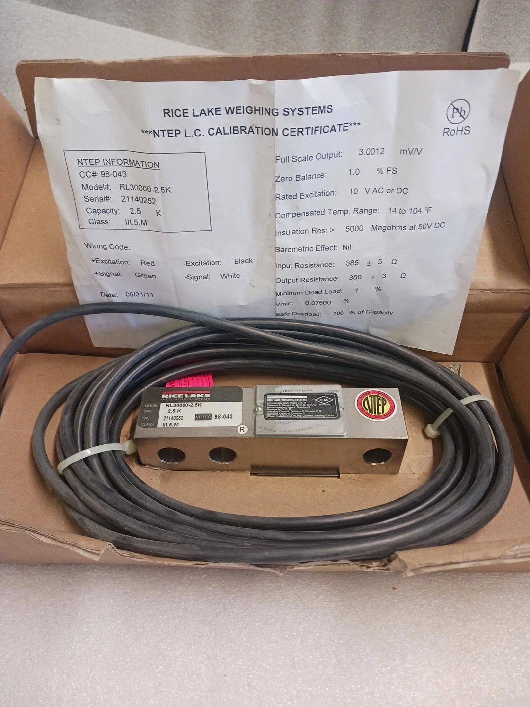 Rice Lake Weighing Systems RL30000-2.5K Class 111,5,M Replace Lab Automation