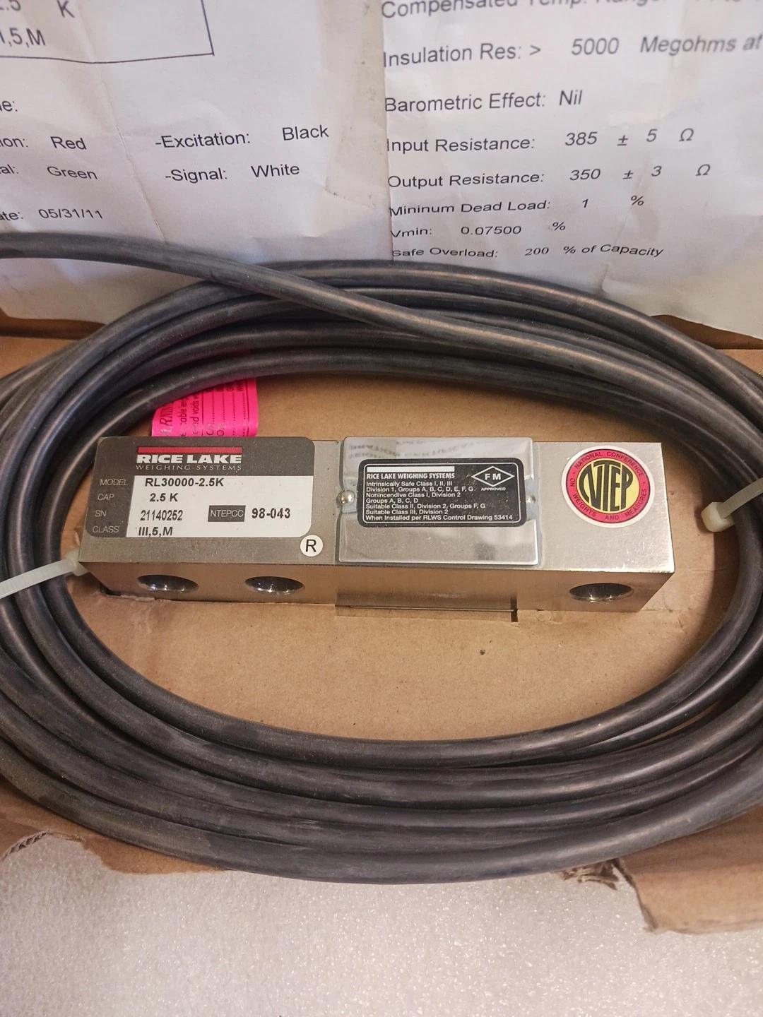 Rice Lake Weighing Systems RL30000-2.5K Class 111,5,M Replace Lab Automation