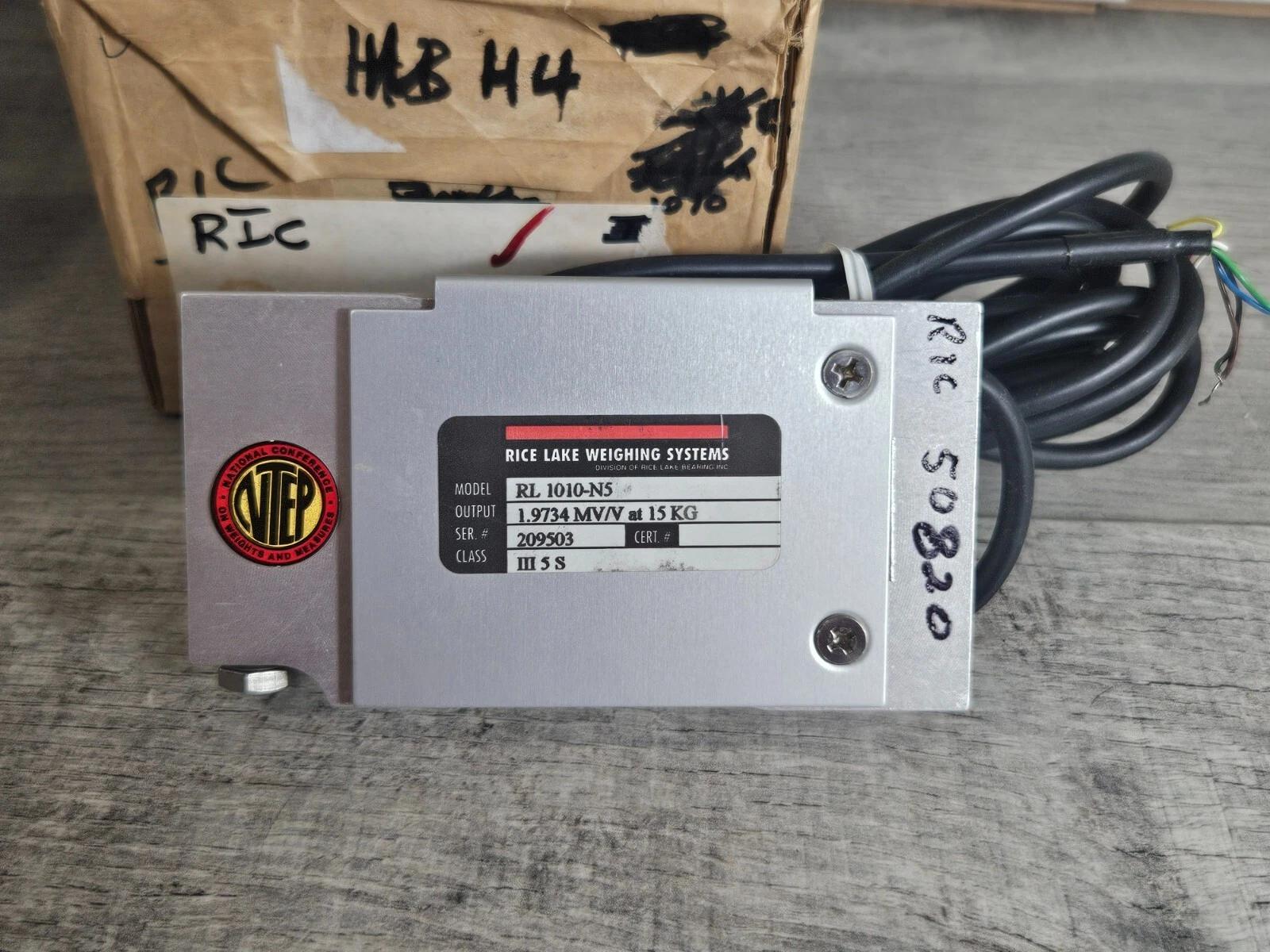 Rice Lake weighing systems RL 1010-N5 – 1.9734 MV/V at 15 KG