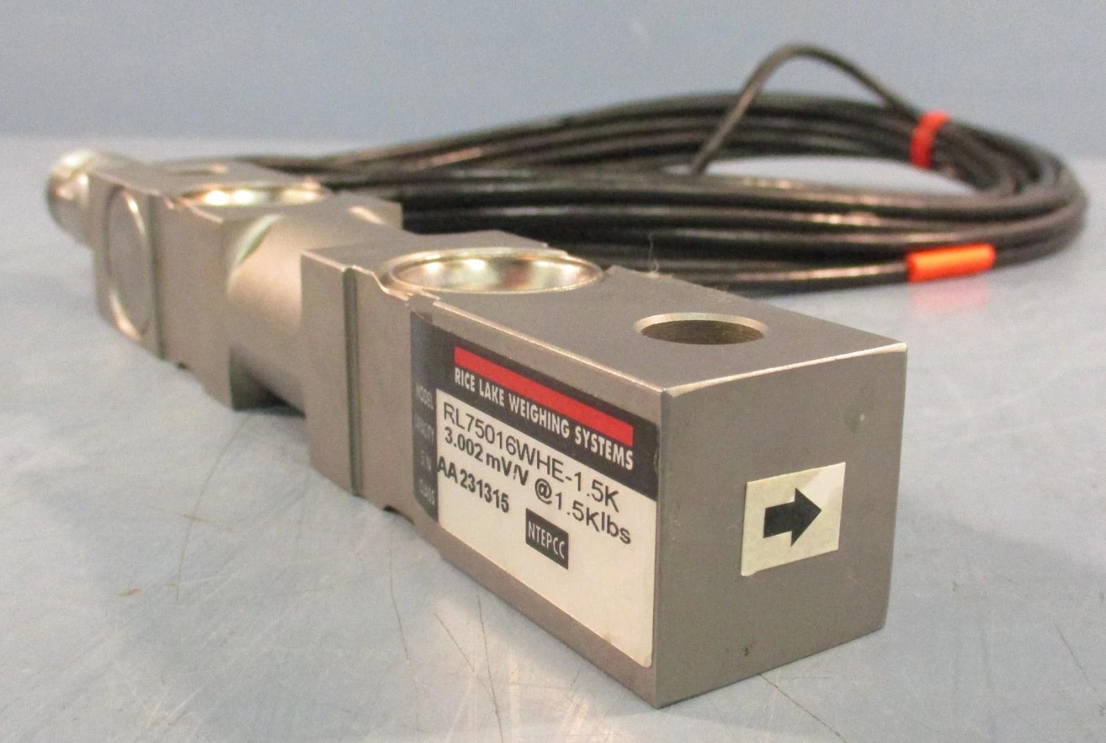 Rice Lake Weighing Systems RL75016WHE-1.5K Load Cell 3.002mV/V @ 1.5K lbs