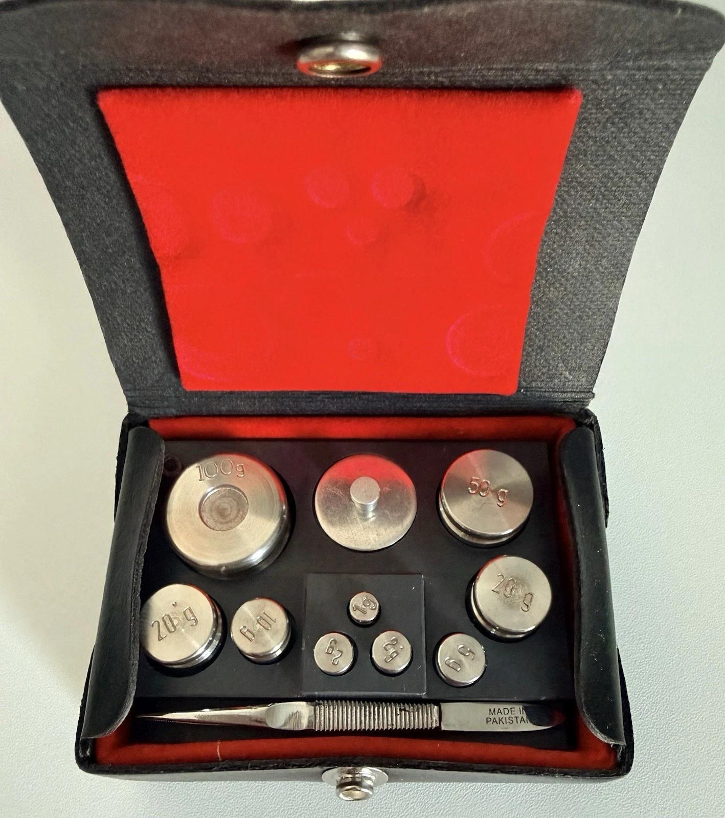 Vintage Rice Lake Weighing Systems Weight Set 1mg-500mg, 1g-100g with Case