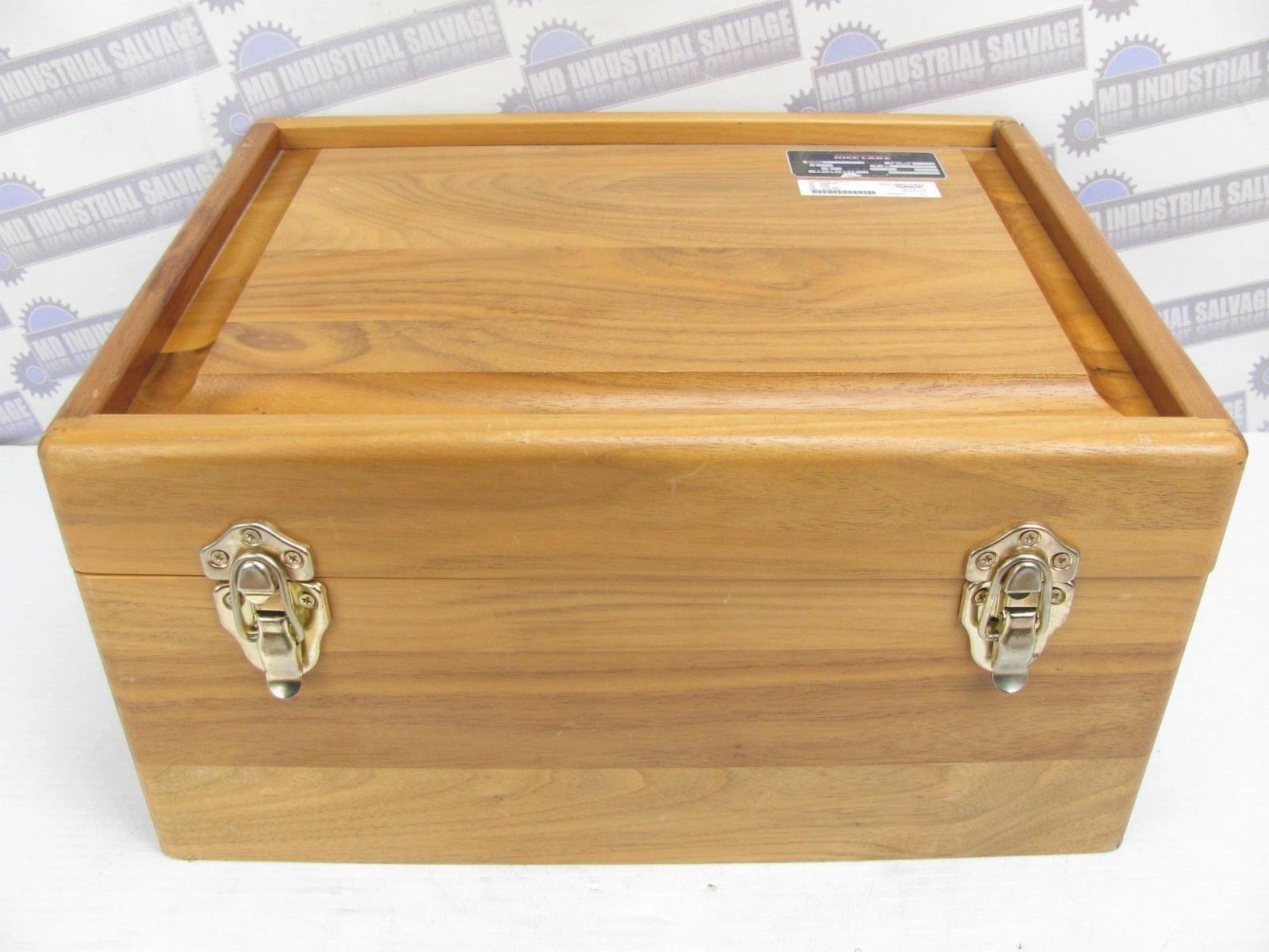 RICE LAKE WEIGHING SYSTEMS – 1g to 2kg – (14) Weights, HARDWOOD CASE Refurbished