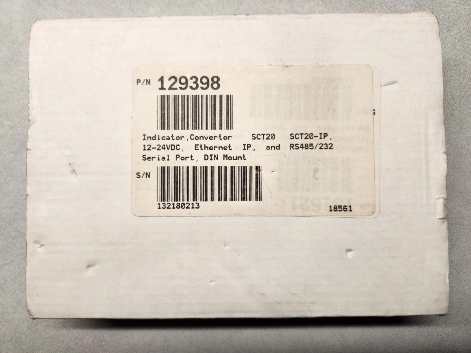 RICE LAKE WEIGHING SYSTEMS SCT20-IPN EtherNet/IP Signal Conditioning Transmitter