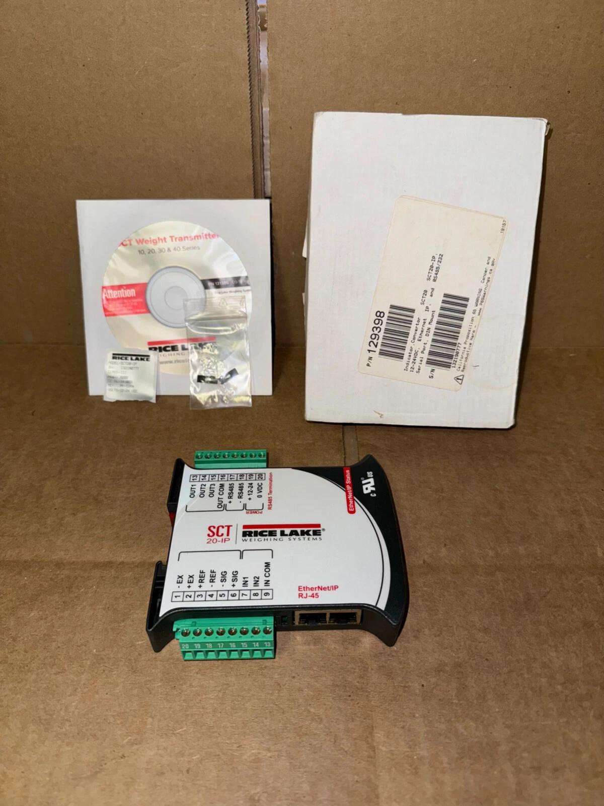 RICE LAKE WEIGHING SYSTEMS SCT20-IPN TRANSMITTER, 12-24 VDC, NEW! MAKE OFFER!