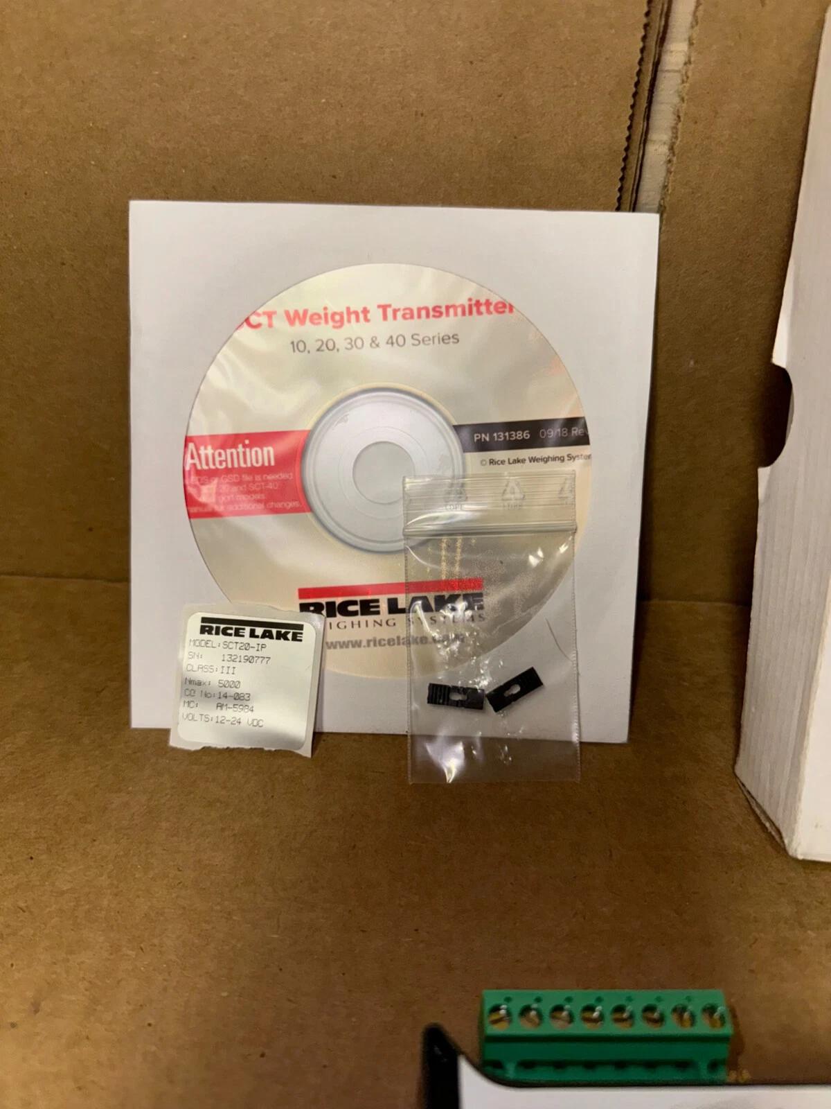 RICE LAKE WEIGHING SYSTEMS SCT20-IPN TRANSMITTER, 12-24 VDC, NEW! MAKE OFFER!