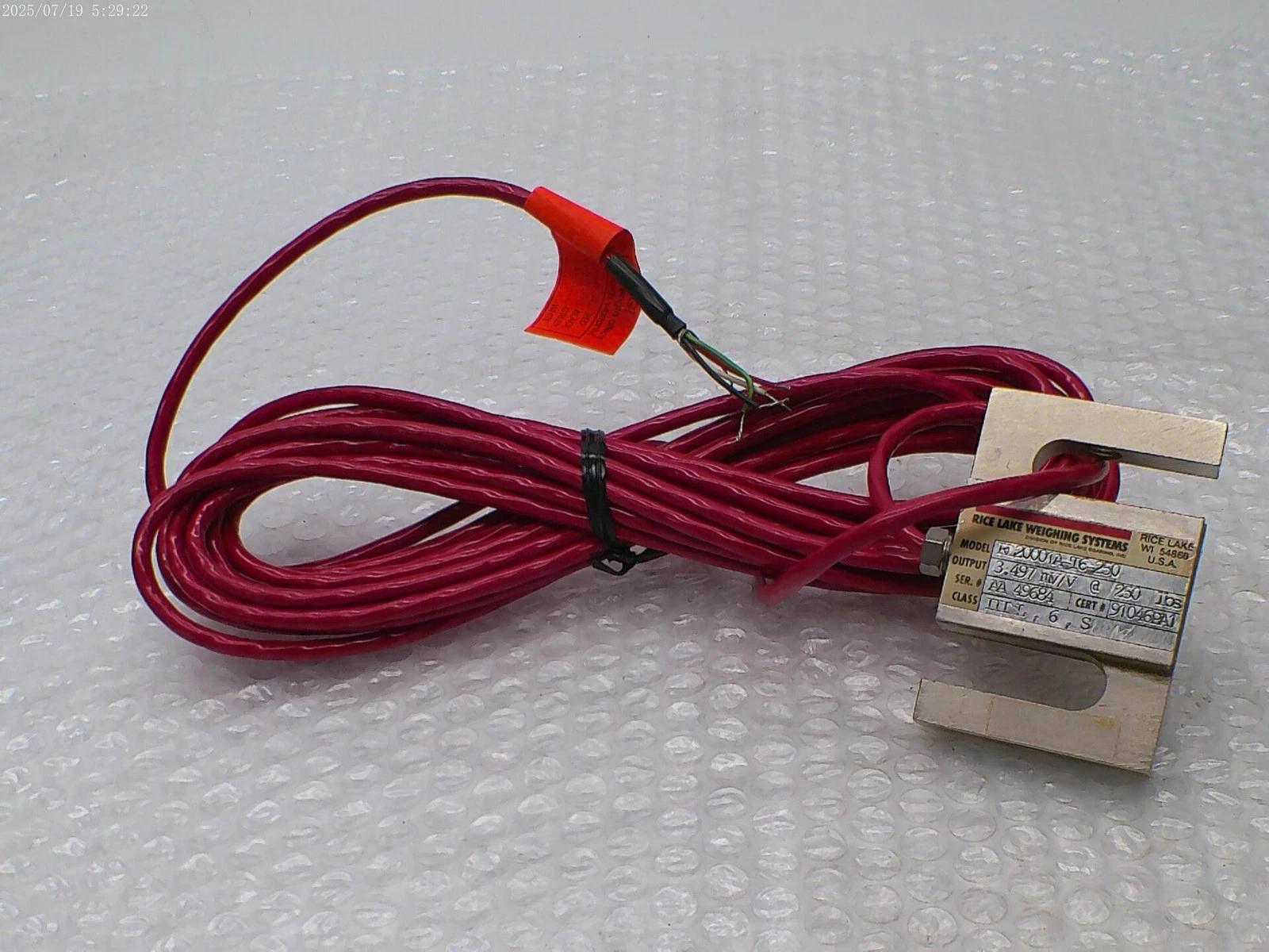 RICE LAKE WEIGHING SYSTEMS RL20001A-T6-250 LOAD CELL NSNP