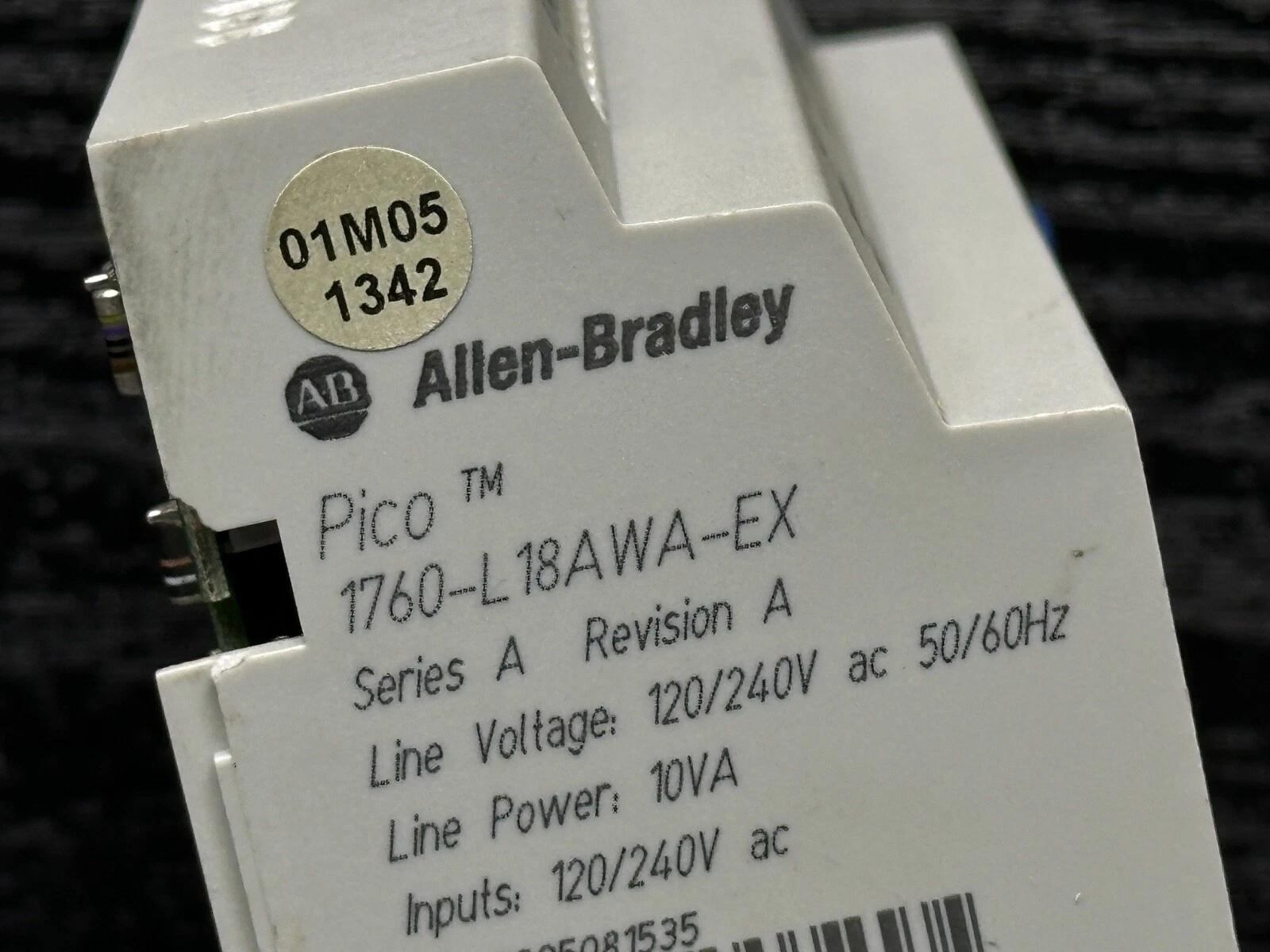 Allen Bradley 1760-L18AWA-EX Ser A Pico Controller CPU 12 Input 6 Output *PARTS