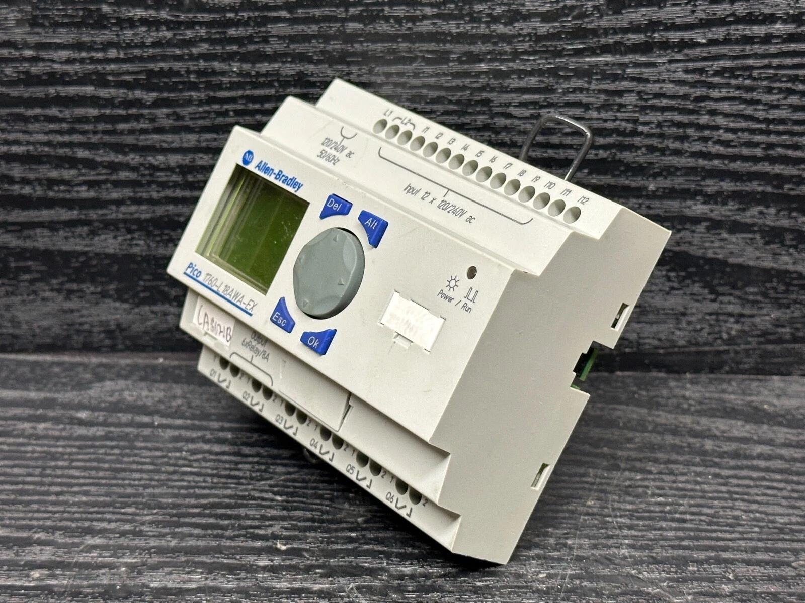 Allen Bradley 1760-L18AWA-EX Ser A Pico Controller CPU 12 Input 6 Output *PARTS