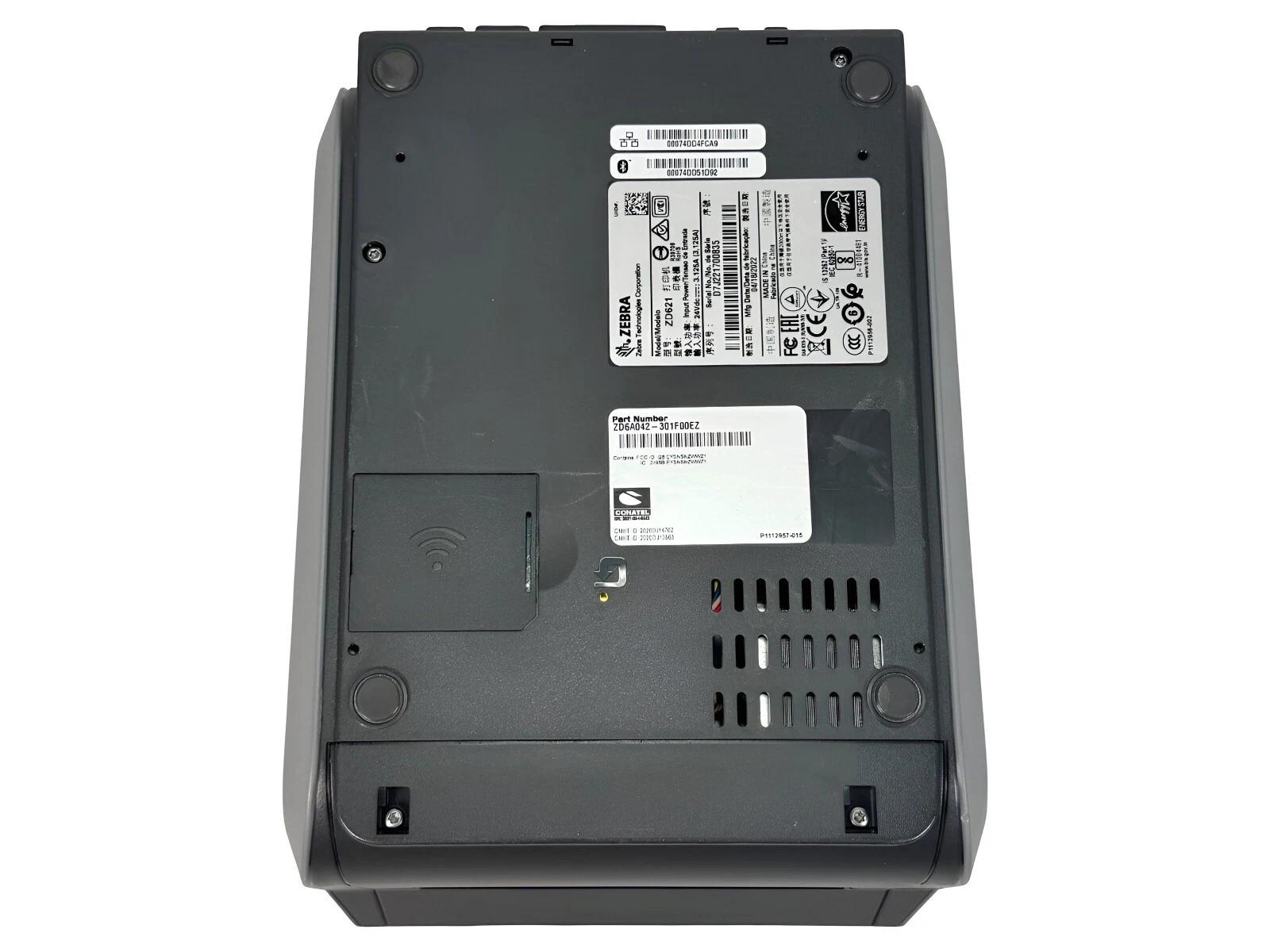 TESTED Zebra ZD621 Thermal Transfer Barcode Label Printer USB LAN Bluetooth