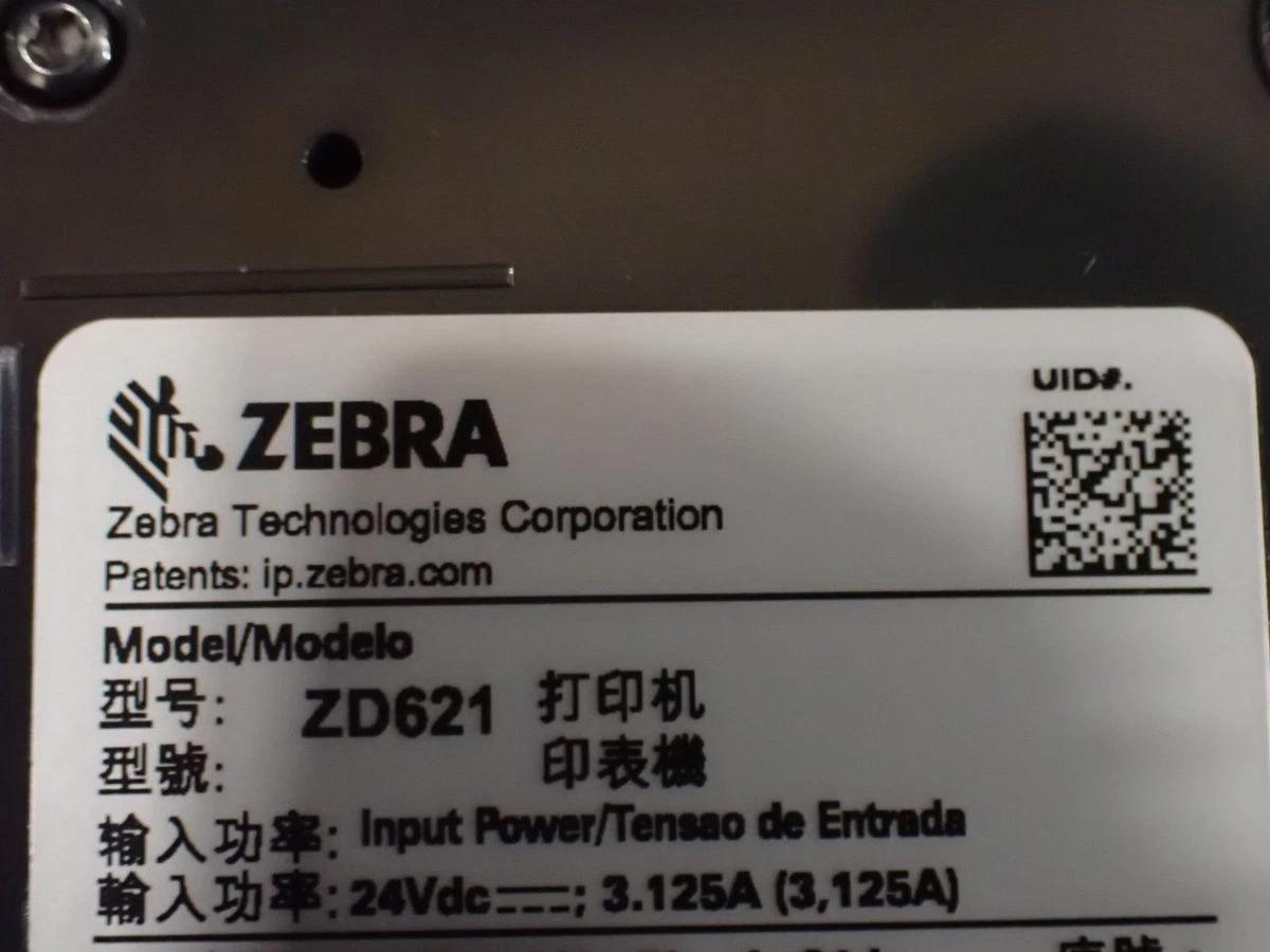 ZEBRA ZD621 Thermal Transfer 4″ Label Printer