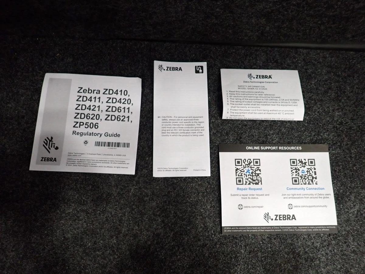 ZEBRA ZD621 Thermal Transfer 4″ Label Printer