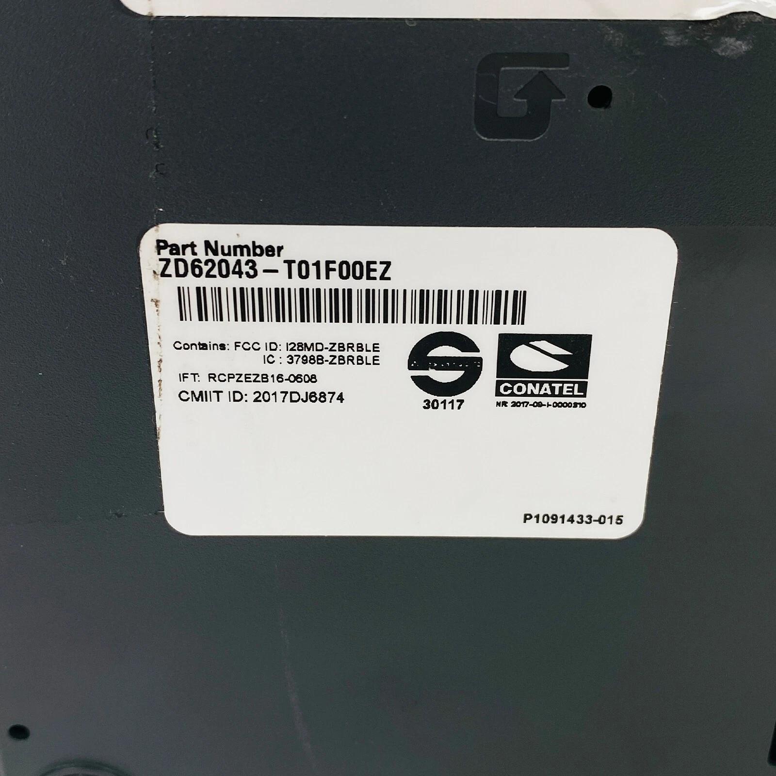 Zebra ZD620 Direct & Thermal Transfer Printer USB LAN Bluetooth ZD62043-T01F00EZ