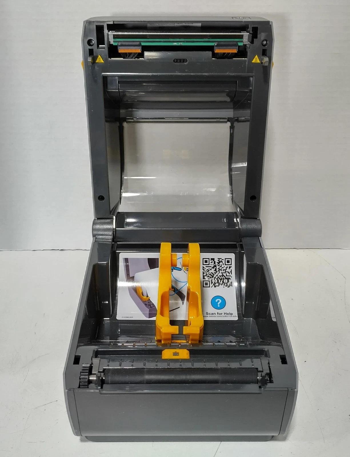 Zebra ZD621 Direct Thermal Barcode Label Printer ZD6A042-D01F00EZ No AC Adapter