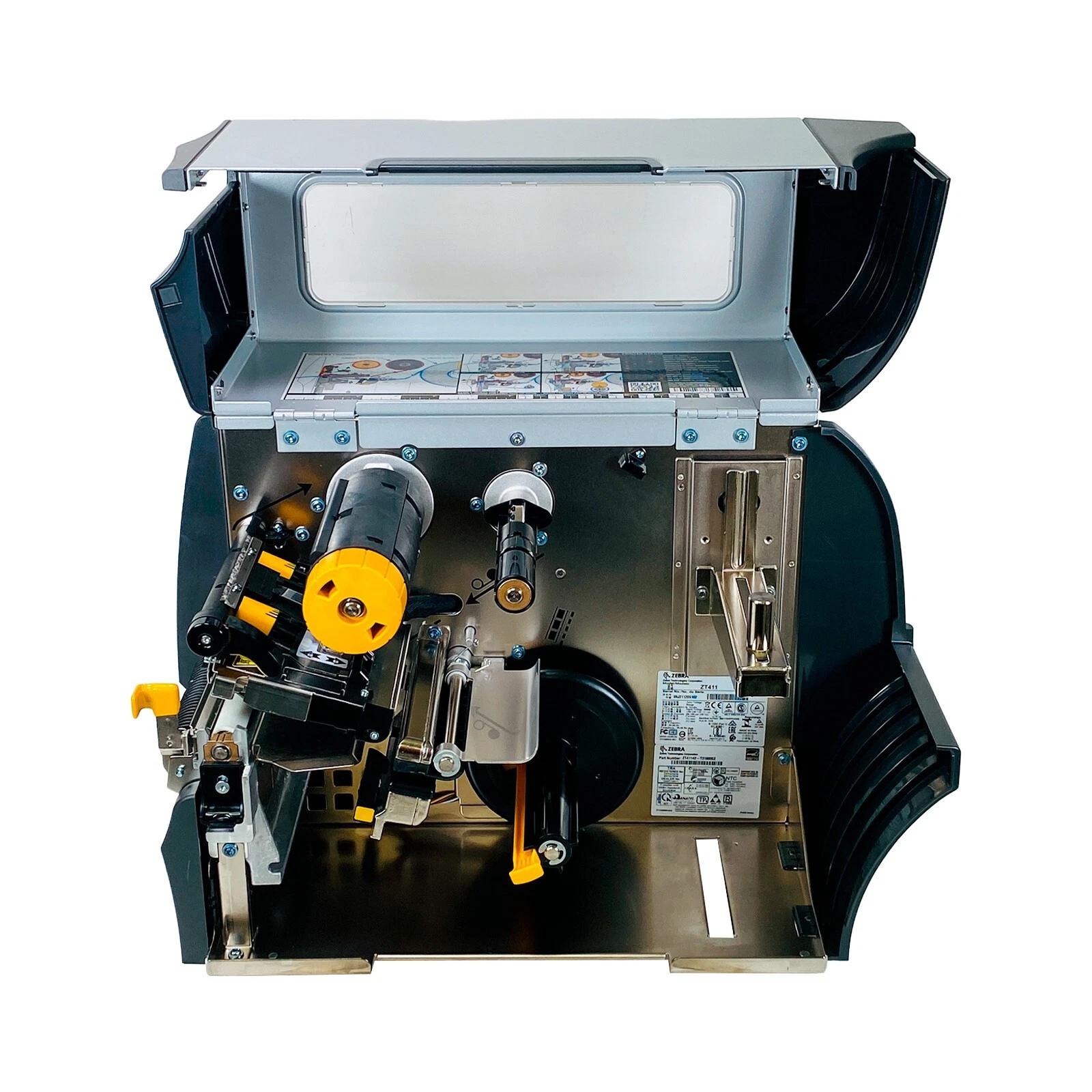 Zebra ZT411 Thermal Transfer Label Printer Peel Rewind LAN USB 1 YR WARRANTY