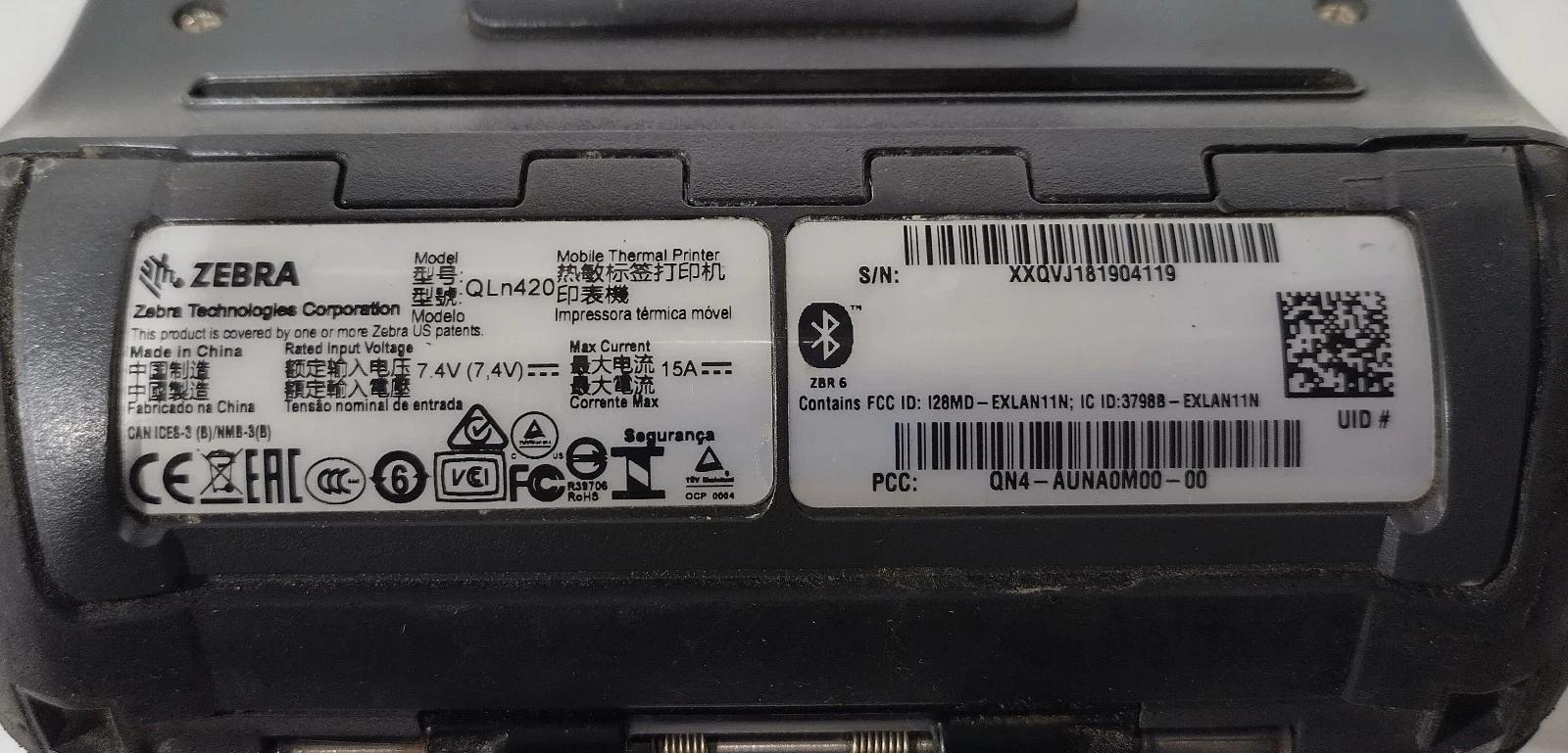 Zebra QLn420 Direct Thermal Label Printers QN4-AUNA0M00-00 No Batteries Lot of 6