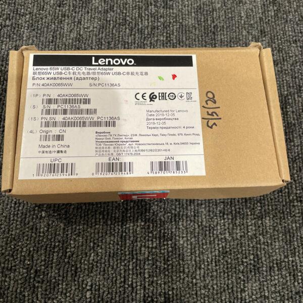 NEW Lenovo 65W USB-C DC Travel Adapter 40AK0065WW