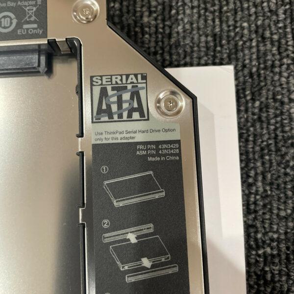Lenovo ThinkPad T400 Serial ATA Hard Drive Bay Adapter III, FRU: 43N3429