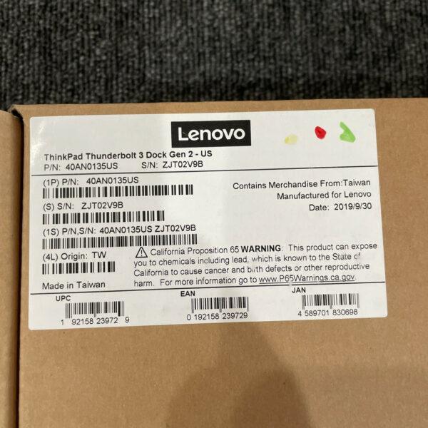Lenovo ThinkPad Thunderbolt 3 Dock Gen 2 Docking Station 40AN0135US OEM