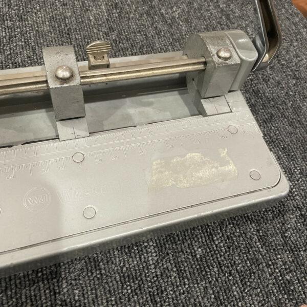Wilson Jones Chicago Hummer Model 314 Metal Adjustable 3 Hole Punch Vintage USA