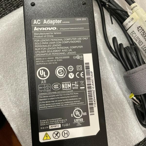 LENOVO Thinkpad 55Y9317 power adapter, Thinkpad T4xx, T5xx, Indoor 135W OEM