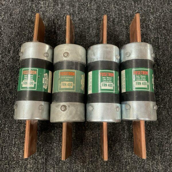 (4) Fusetron FRN-400 Dual Element Time Delay Fuse 400A 250V