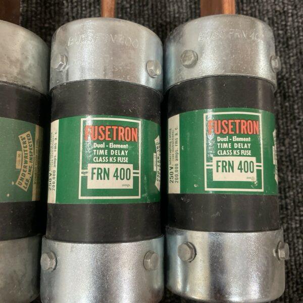 (4) Fusetron FRN-400 Dual Element Time Delay Fuse 400A 250V