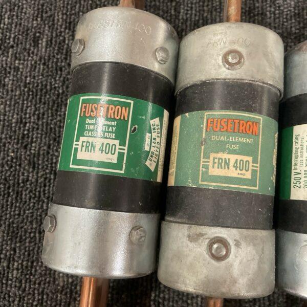 (4) Fusetron FRN-400 Dual Element Time Delay Fuse 400A 250V