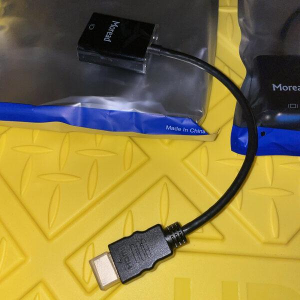 (3) Moread Display Port HDMI to VGA Adapter for Computer