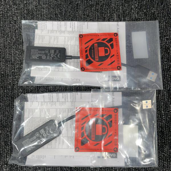 (2) OEM Lenovo ThinkPad USB3.0 Ethernet Adapter 4X90S91830 Sealed