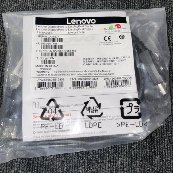 Genuine Lenovo 6′ ft DisplayPort Cable PC TV LCD Video Monitor Cord 0A36537 OEM