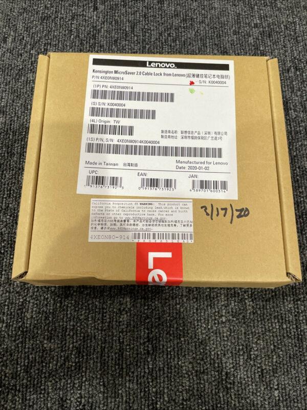 Lenovo Cable Lock Carbon Steel Black 6′ 4XE0N80914
