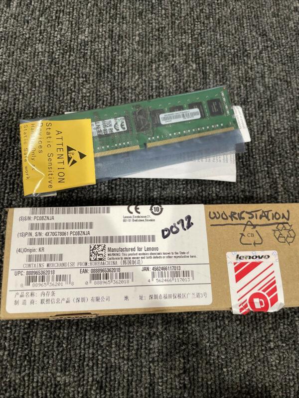 4X70G78061 – LENOVO Compatible 8GB PC4-17000 DDR4-2133Mhz 2Rx8 1.2v ECC RDIMM
