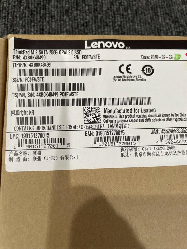 Lenovo ThinkPad Solid State Drive Internal Serial Interface 0.87-Inch 4XB0K48499