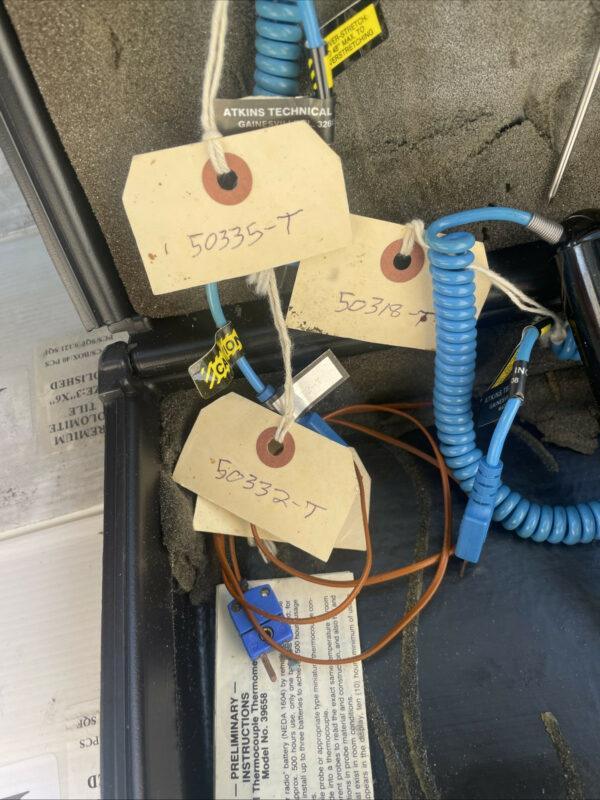 Atkins Thermocouple Thermometer 39658-T Case & Temp Probes *Parts Or Repair*