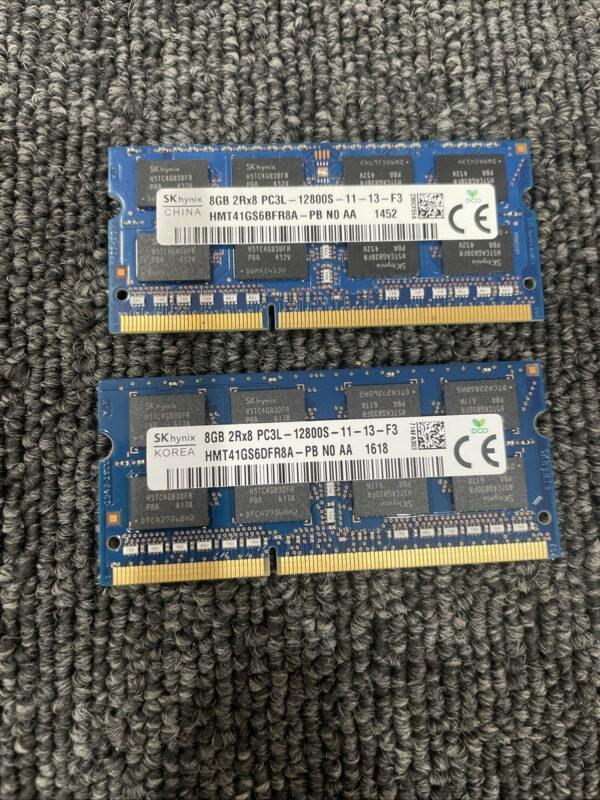 (2) Hynix 8 GB (1) HMT41GS6DFR8A-PB PC3L-12800S + (1) HMT41GS6BFR8A-PB 2Rx8