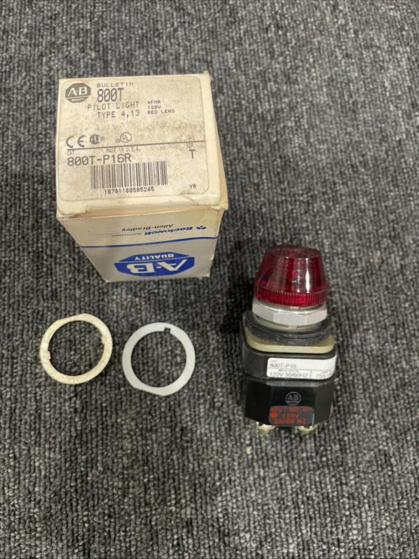 ALLEN BRADLEY 800T-P16R/ T PILOT LIGHT W/ 40171-002-01 COIL 800T-P16