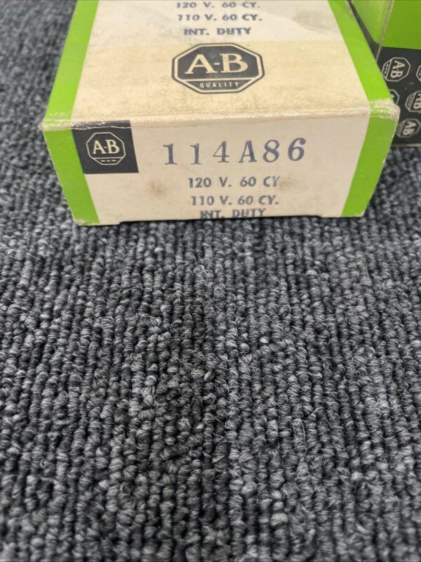 NEW ALLLEN BRADLEY CONTACTOR COIL 114A86 120V VOLT