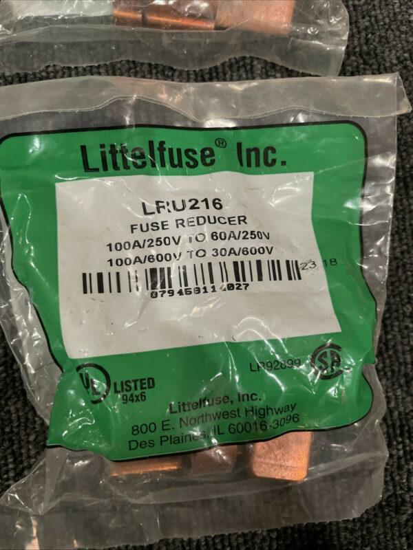 (5) Littelfuse LRU216R Fuse Reducers. 600V/250V 100A/600A