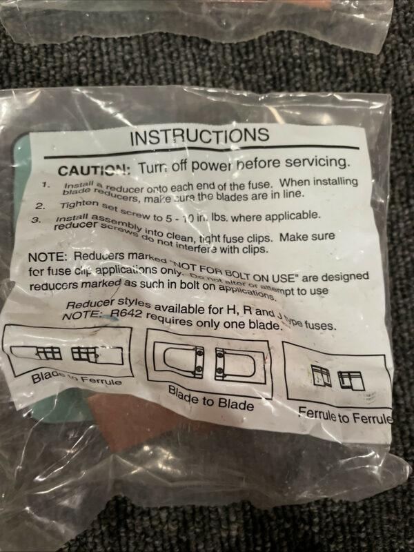 (5) Littelfuse LRU216R Fuse Reducers. 600V/250V 100A/600A