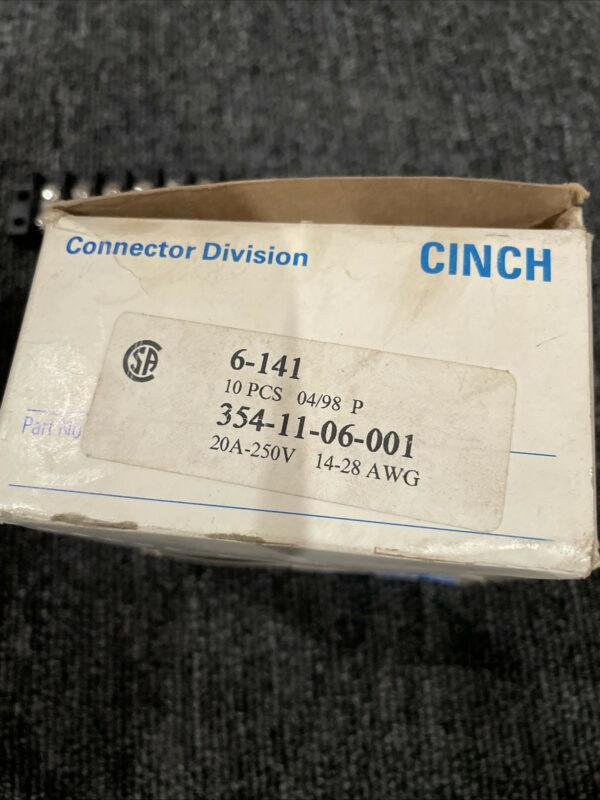 (6) Cinch 6-141 Barrier Terminal Block, 6 Circuit 0.438″ (11.12mm)