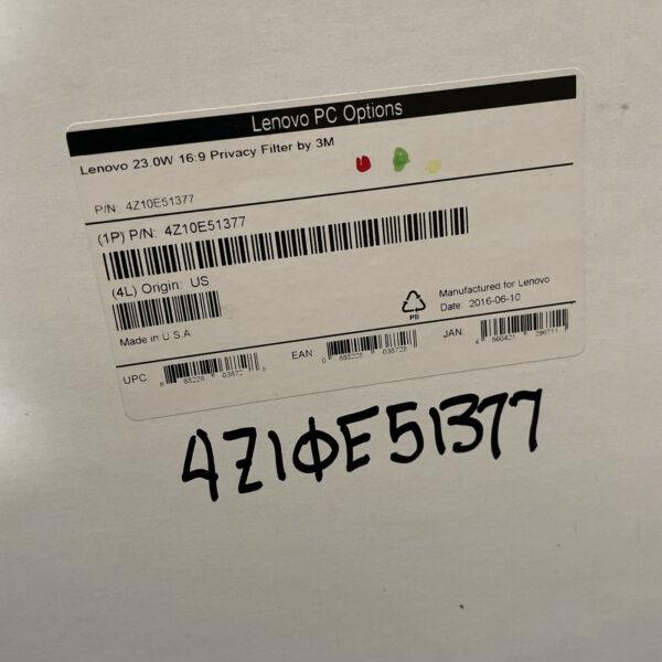 4Z10E51377 – Lenovo 23.0W Monitor Privacy Filter from 3M OEM