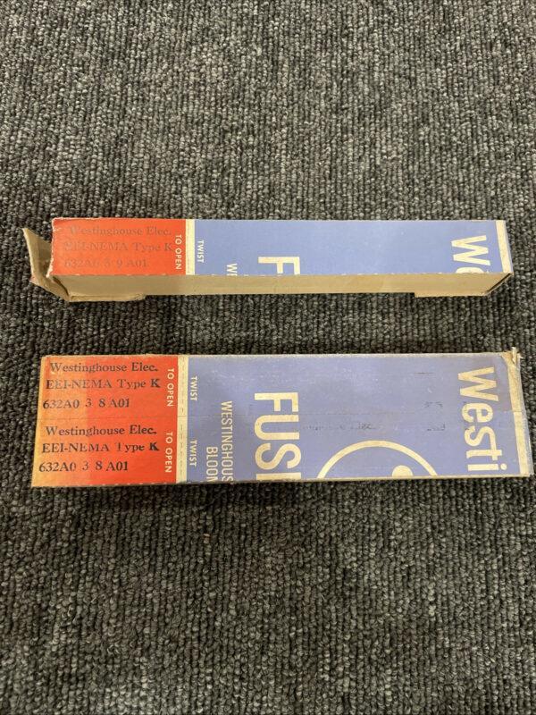 (2) Westinghouse Fuse LInk EEI-Nema Type K 632A0 3 8 A01 20k + (1) 632A0 3 9 A01